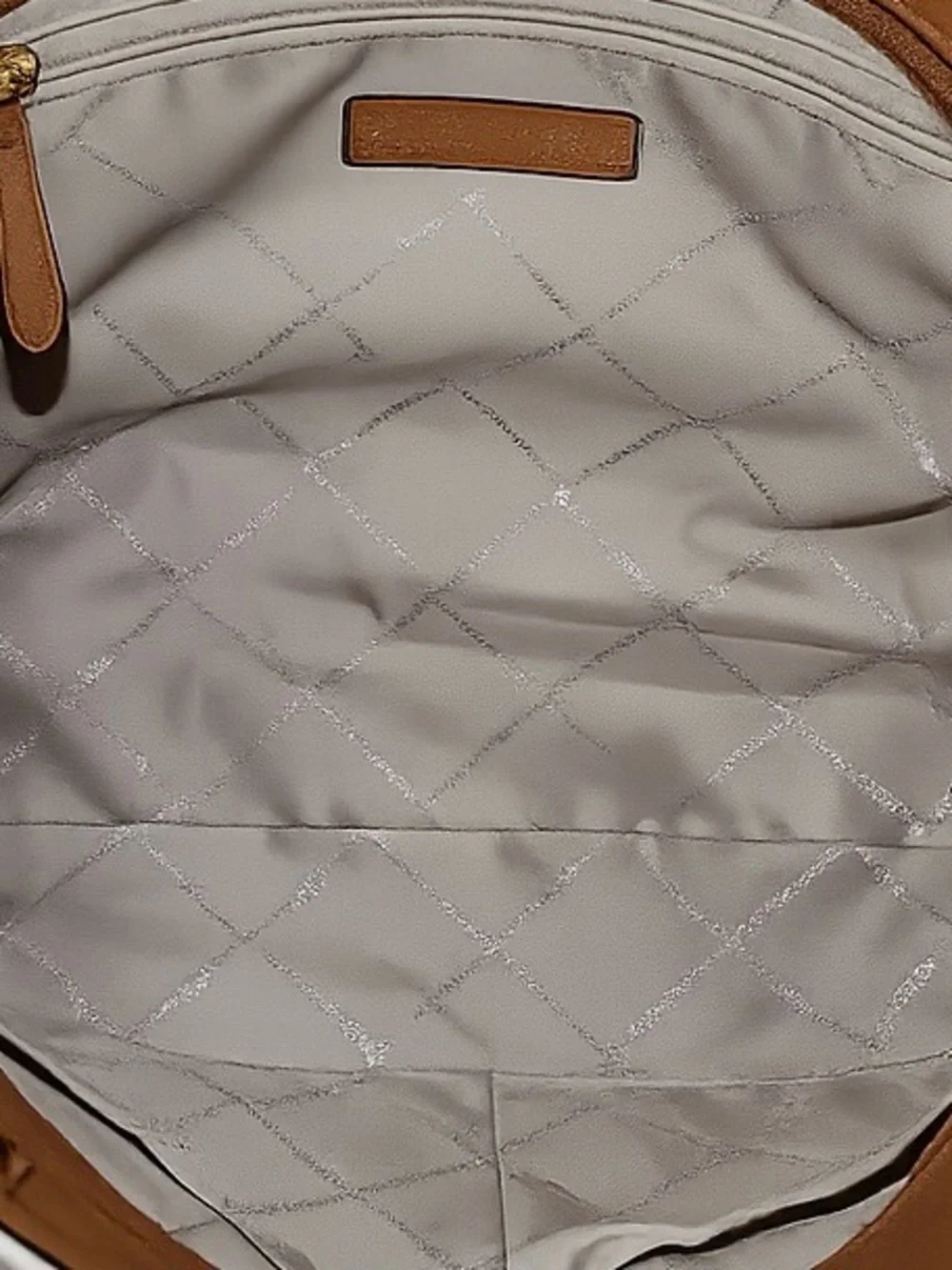 Michael Kors Jet Set Large Signature Logo Shoulder Bag Vanilla MK Logo Tote